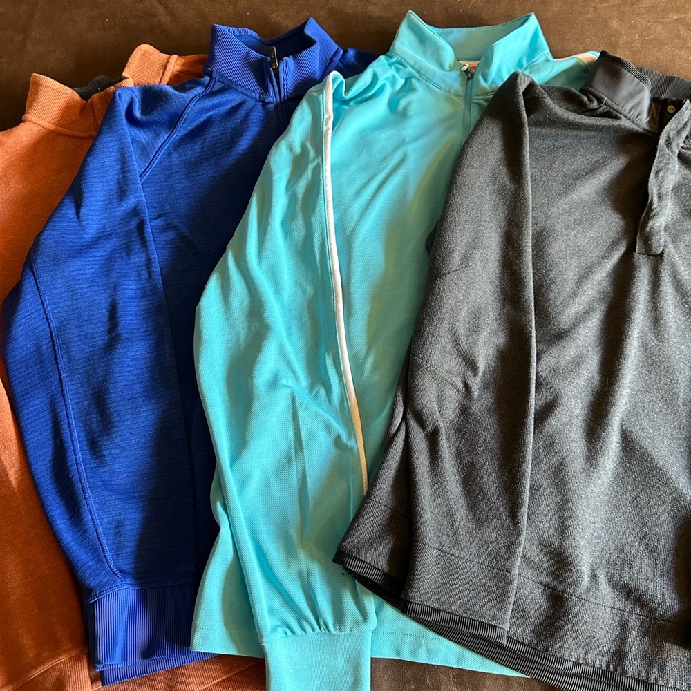 Lot of 4 Golf Pullovers Under Armour/Puma/Walter Hagen